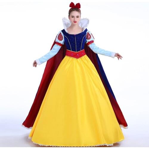 Snow Princess Adult Cosplay Costume For Halloween Party Dress Women Girl Custom Made