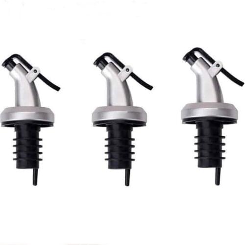 Kitchen Bar dedicated Tool Oil Bottle Stopper Lock Plug Seal Leak-proof Food Grade Rubber Nozzle Sprayer Liquor Dispenser