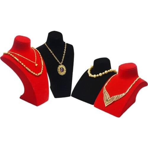 High-Grade Resin-Wrapped Velvet Cloth Portrait Model Necklace Display Jewelry Display Jewelry Stand Pendant Display Stand