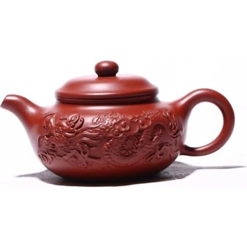 Yixing Famous Authentic Original Ore Dahongpao Purple Clay Teapot Handmade Ssangyong Antique Teapot Tea Set Household Teapot