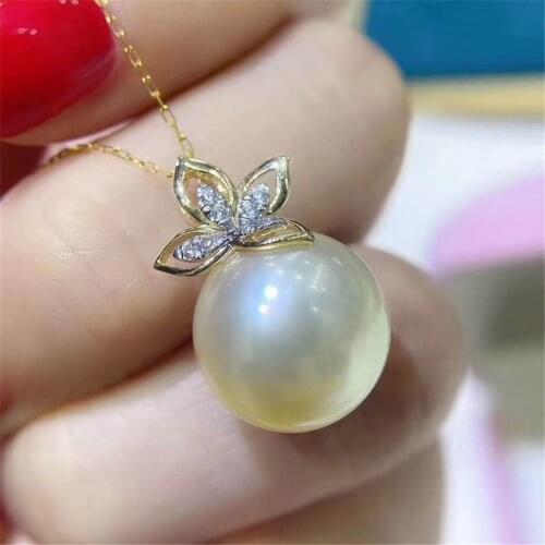 Factory Wholesale Real Solid S925 Sterling Silver Accessories DIY Jewelry Making Pearl Pendant For Women Charm Gift