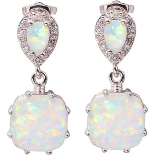 ZSHANSGL Women's Silver Earrings