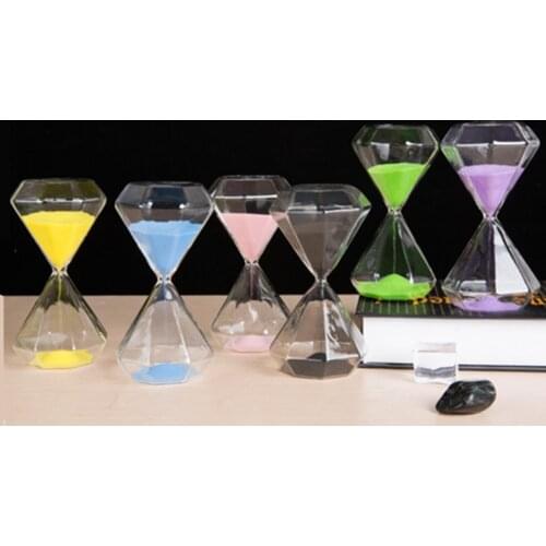 1PCS hourglass 5 minutes timer diamond glass sand timer children Christmas gifts home desktop decoration children brushing teeth
