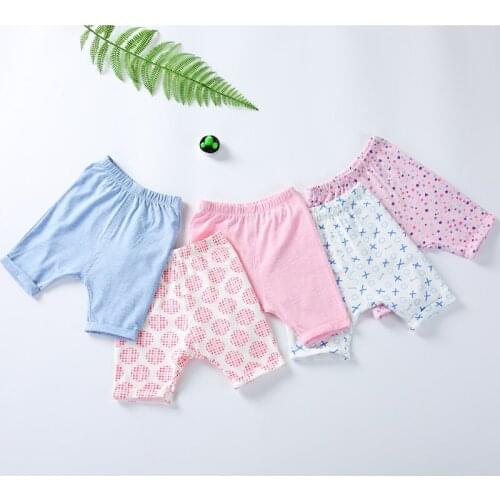 Baby clothes 2pcs pack shorts boys and girls knickers boxers children summer 100% cotton baby hot shorts elastic waistband pant