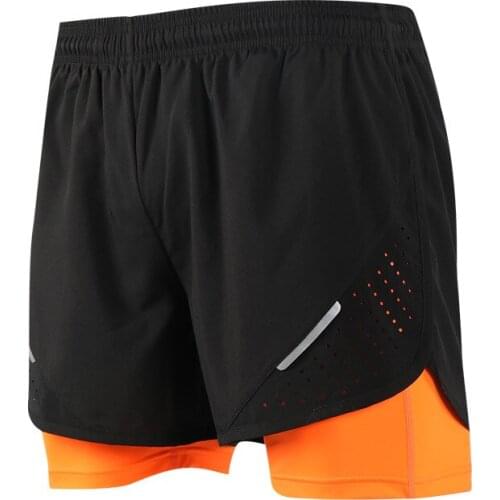 2 in 1 Men shorts running gym athletic sport workout shorts cycling for men training exercise shorts male breathable plus size