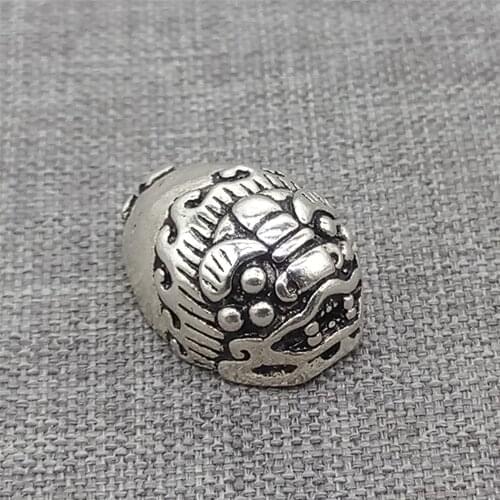 925 Sterling Silver Good Fortune Pi Xiu Bead Pixiu Spacer for Buddhism Bracelet