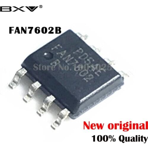 Free Shipping 5pcs/lot FAN7602B SOP-8 FAN7602 SOP SMD