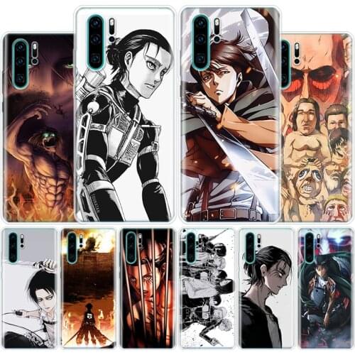 Anime Attack On Titan Eren Levi Cover Phone Case For Huawei Honor 10 9 20 Lite 9X 8X 8S 8A 7X 7A Pro Y5 Y6 Y7 Y9 2019 Y9S 10i20i