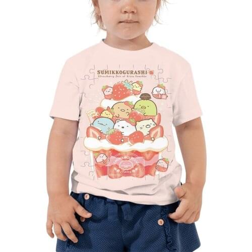 Kids 3D Sumikko Gurashi Printed T Shirts Summer Toddler T-shirts Baby Girls Boys Tee Tops Children Cartoon Anime Tshirts Clothes