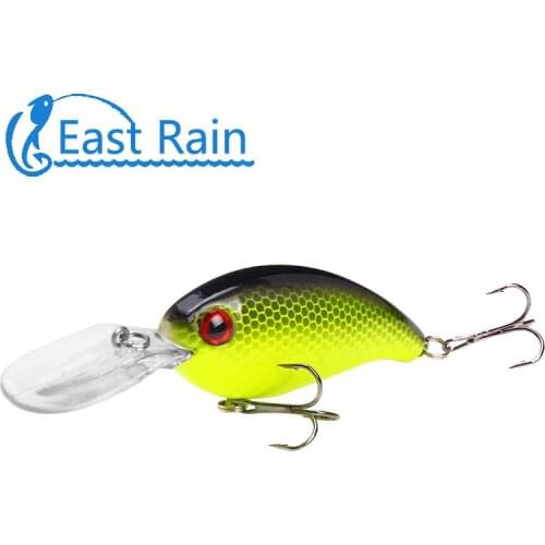 East Rain 3.94in 3pcs Crankbait Fishing Wobblers Hard bait Bass Spinner Fishing Lures Pesca fishing tackle Free shipping