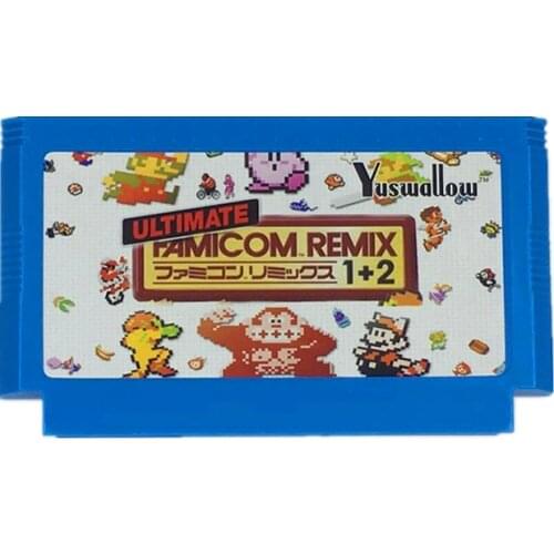 The Ultimate Remix 154 in 1 game E@rthbound FinalFantasy123 Faxanadu TheZeld12 Megaman123456 60Pins Game Cart