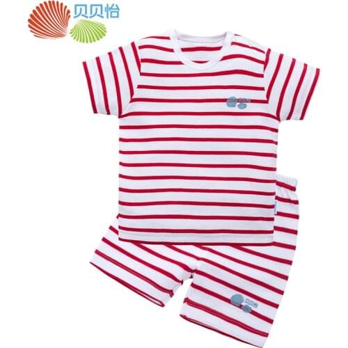 Bornbay Girl clothing set newborn baby summer cotton clothing set short sleeve boy t-shirt/ tee/top+ pant 2pcs baby clothes