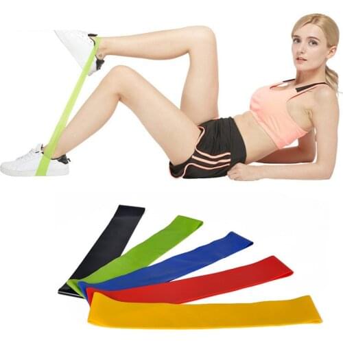 Colorful Yoga Resistance Bands High Elastic Sport Latex Belt Pull Strap Force Thigh Strength Sport Training Elastic Bands 2019