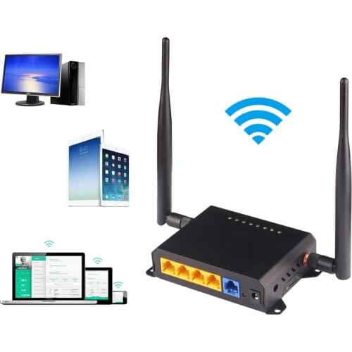 KuWFi 300Mbps Wireless Wifi Router Openwrt Long Range Wifi Repeater Wifi Extender Through Wall Home Router With 2*5dBi Antennas