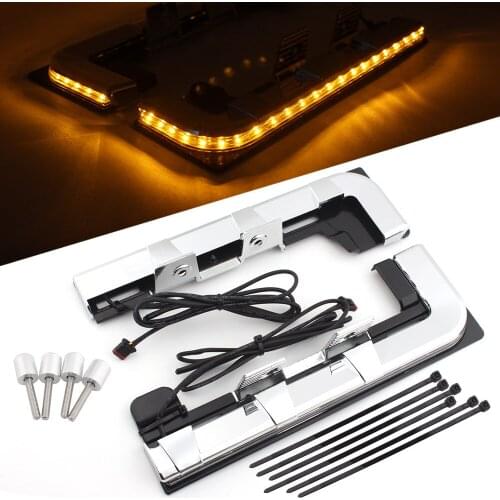 Motorcycle Chrome LED Engine Light Panels For Honda Goldwing Gold wing GL1800 GL 1800 2018-2020 Daytime Running Light