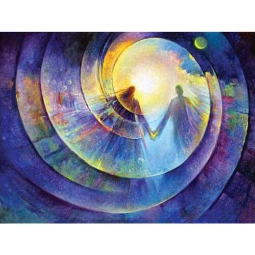 Abstract Men Women Mosaic Embroidery Lovers Diamond Painting Kit Bead Picture Wall Paper Rhinestones Drawing Christmas Gift New