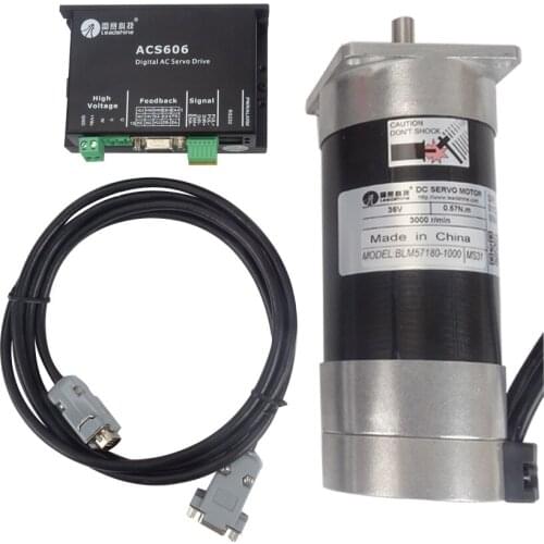 1PC NEW 36V 180W Brushless DC Servo Motor Drive Kit BLM57180-1000+ ACS606