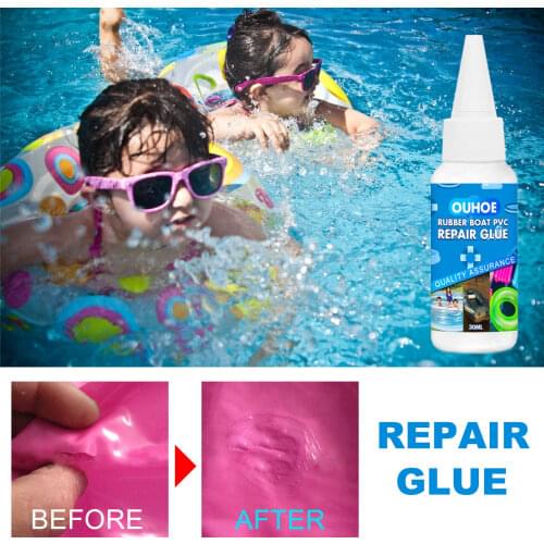 PVC Adhesive Inflatable Boat Repair Glue 30ML Puncture Repair Patch Glue Repair Kit Kayak Patches Glue Swimming Pool Accessories