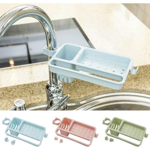 Adjustable Sink Storage Rack Faucet Clip Hanging Holder Soap Sponge Dish Drainer Shelf Bathroom Kitchen Towel Organizer