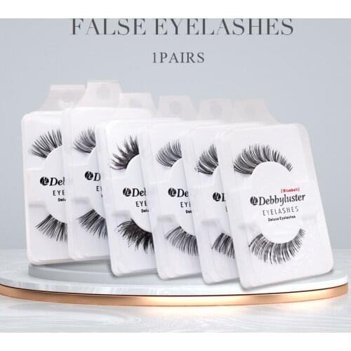 1 Pair Makeup Eyelashes Natural Reusable Hand Made Blooming Extensions Eyelash Black And Brown False Eye Lashes Wholesales