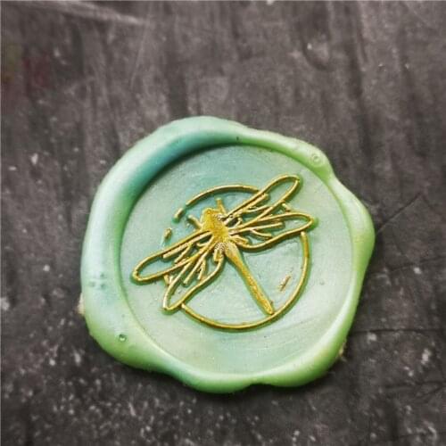 Cute dragonfly sello wax seal stamp head of Retro Wood Stamp Sealing Wax Seal Stamp Wedding Decorative sealing Stamp wax seals