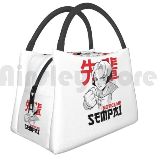 Cooler Lunch Bag Picnic Bag Sempai Anime Comic Japan Notice Me Sempai Design Sempai Anime Comic Japan Notice Me Sempai