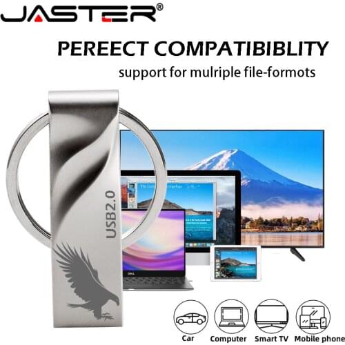JASTER Custom LOGO USB 2.0 metal wave whistle model usb flash drive 4GB 8GB 16GB 32GB 64GB 128GB pendrive (over 10PCS free LOGO)