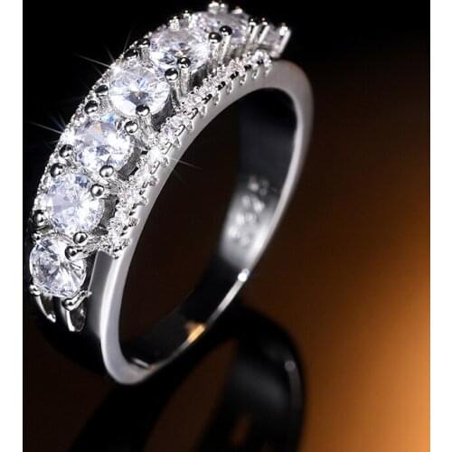UILZ Gorgeous AAA Cubic Zirconia Promise Rings for Women High Quality Noble Wedding Jewelry Ring for Girl Fashion Gift Ring