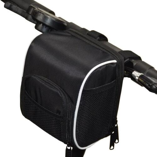 Black MTB Bicycle Bag Cycling Insulated Front Basket Pouch Biking Portable Bike Handlebar Phone Holder Dustproof Cycling Parts