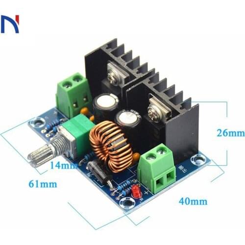XH-M401 DC-DC 4-40V 1.25-36V Step Down Buck Converter Power Supply Module XL4016E1 8A PWM Adjustable Step Down Board Module 200W