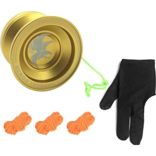 HX5D BEBOOYOYO G6 Professional Alloy Yo Yo Set Metal Yoyo + Glove + 3 Strings Classic Toys Kids Toy Present