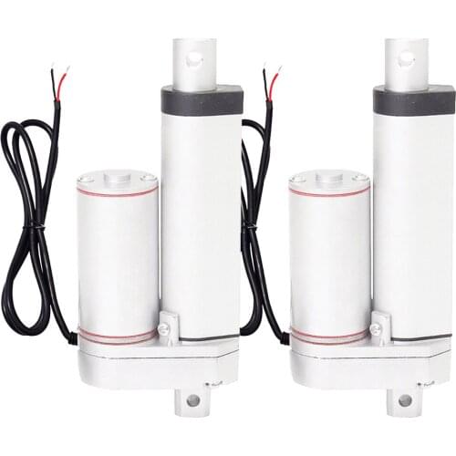 A Pair of 2PCS 50mm 2" Inch Stroke DC 12V 1500N 330lbs Linear Actuator Motor Multi-function for Electric Medical Industrial