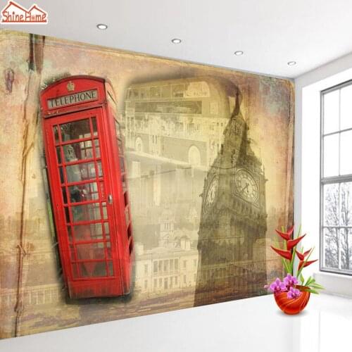 3d Wallpaper Home Decor Living Room Bedroom TV Background City Landmark Wall Sticker Peel Stick Vinyl Waterproof Paper Murals