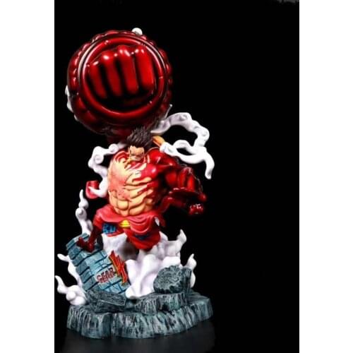 Anime One Piece Gear fourth Bound Man Monkey D Luffy Large Statue PVC Action Figure Collectable Model Toys 43cm