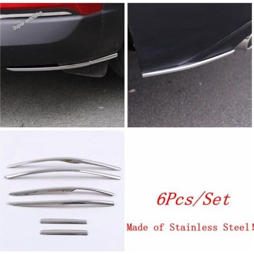 Lapetus Auto Front / Rear Bumper Corner protection Kit Cover Trim Fit For Mazda CX-30 2020 2021 Exterior Refit Kit Accessories