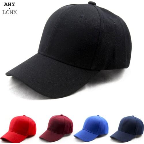 Summer Autumn New Women Men Baseball Cap Solid Color Outdoor Adjustable Female Black White Womens Hats Plain Curved Sun Visor