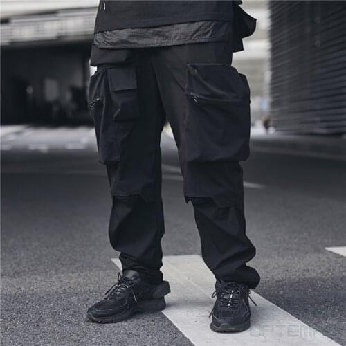WSNHLAB Cargo-pants with multiple pockets techwear ninjawear streetwear japanese style