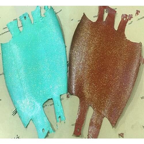 Whole piece Sprinkled gold genuine leather craft Lizard skin with around 22-23cm
