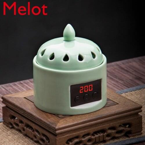 Electric Portable Incense Burner House Fountain Mini Home Led Night Light Humidifier Queimador De Incenso Home Decoration