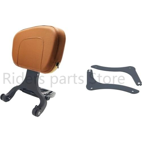 Motorcycle Fixed Mount&Multi Purpose Driver Passenger Backrest with Folding Luggage Rack For Lifan V6