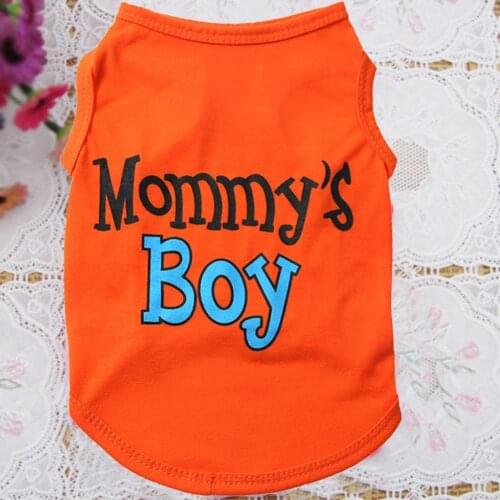 Pet Tops Letter Printing Breathable Polyester Fashion Puppy Vest Summer Pets Clothing Одежда для собак