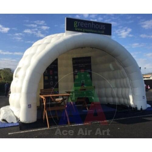 Giant white inflatable Igloo Booth /Infltable shelter for Sports event