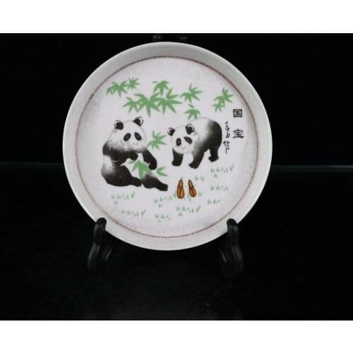 Elaborate China Jingdezhen Porcelain Hand Painting National Treasure Dish Crafts Home Decoration