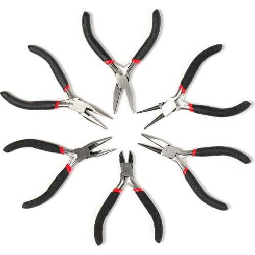 Jewelry Pliers Tool Equipment 12.9cm Long Fashion Needle Nose Pliers For Diy Accessory Jewelry Making (with teeth) DIY Tools