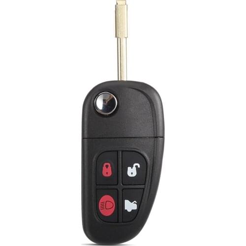 4 Buttons Remote Control Car Key Shell for Jaguar XJ8 S-type X-Type 2002 2003 2004 2005 2006 2007 2008