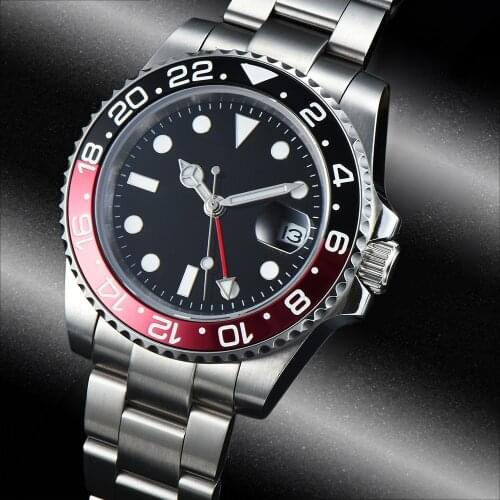 Luminous hands Mens Stainless Steel Watch