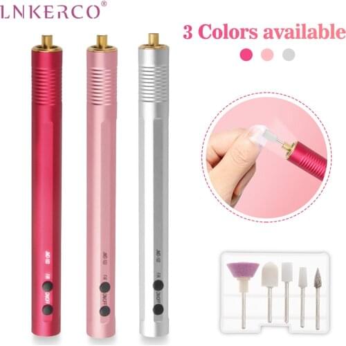 Lnkerco Electric Nail Drill Machine Set Grinding Equipment Mill For Manicure Pedicure Professional Strong Nail Polishing Tool