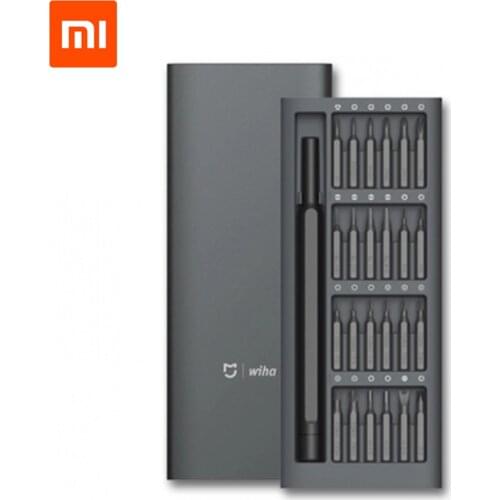 Original Xiaomi Mijia Wiha Daily Use screwdriver Aluminum Box Kit 24 Precision Magnetic Bits Screw Driver Xiaomi Smart Home Kit