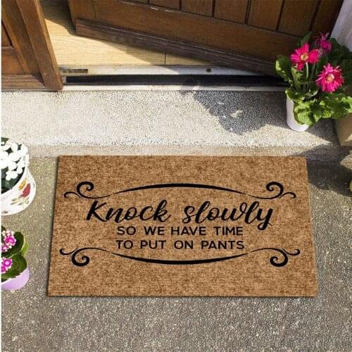 New Anti-Slip Indoor Outdoor Foot Pad Entrance Doormat Balcony Hallway Carpets Absorbent Rugs for Home Bedroom Decor