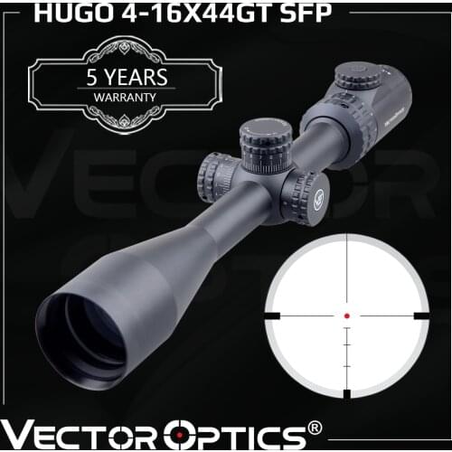 Vector Optics Hugo 4-16x44 GT Hunting Rifle Scope Optical 1 Inch 24.5mm Riflescope BDC Reticle Tested .308win Fits Varmint Hunt